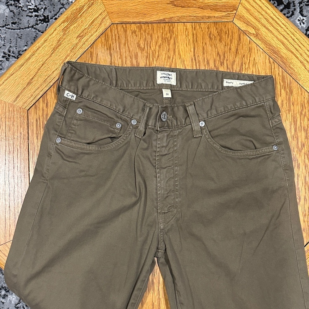 *CITIZENS OF HUMANITY* Olive Bowery Standard Slim Jeans Size 31 - Picture 5 of 10